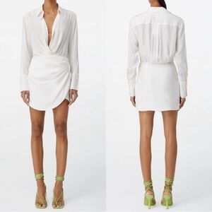 Naha Purple – Silk Mini Shirt Dress main image 1